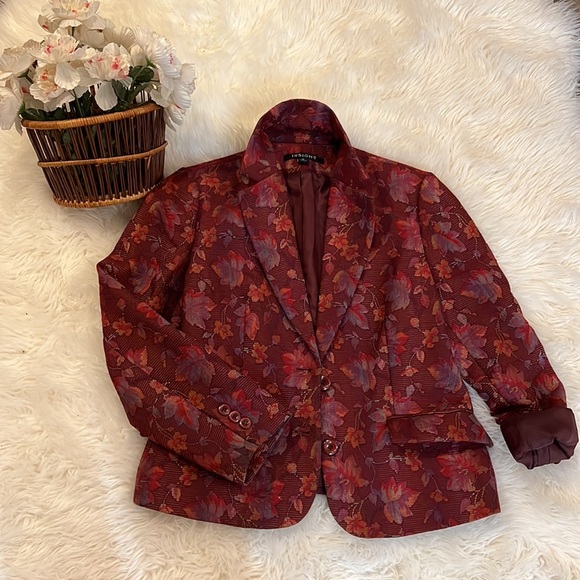 Floral tapestry blazer - Picture 4 of 7